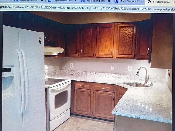 Kitchen with new stove.