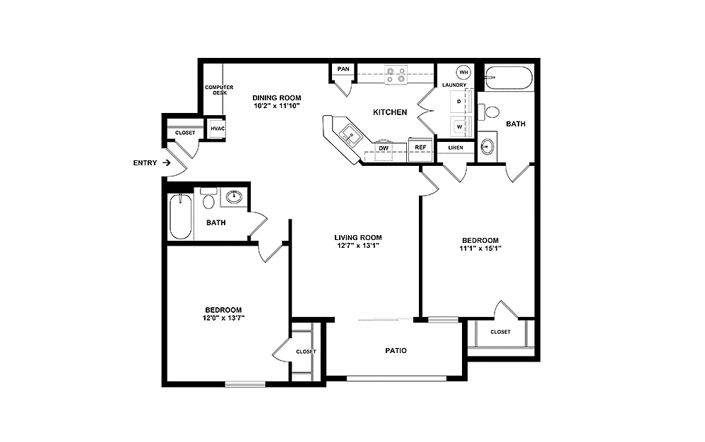 Floor plan The Crystal Coast