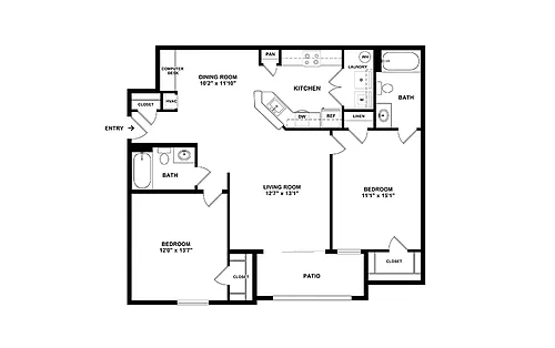 Floor plan The Crystal Coast