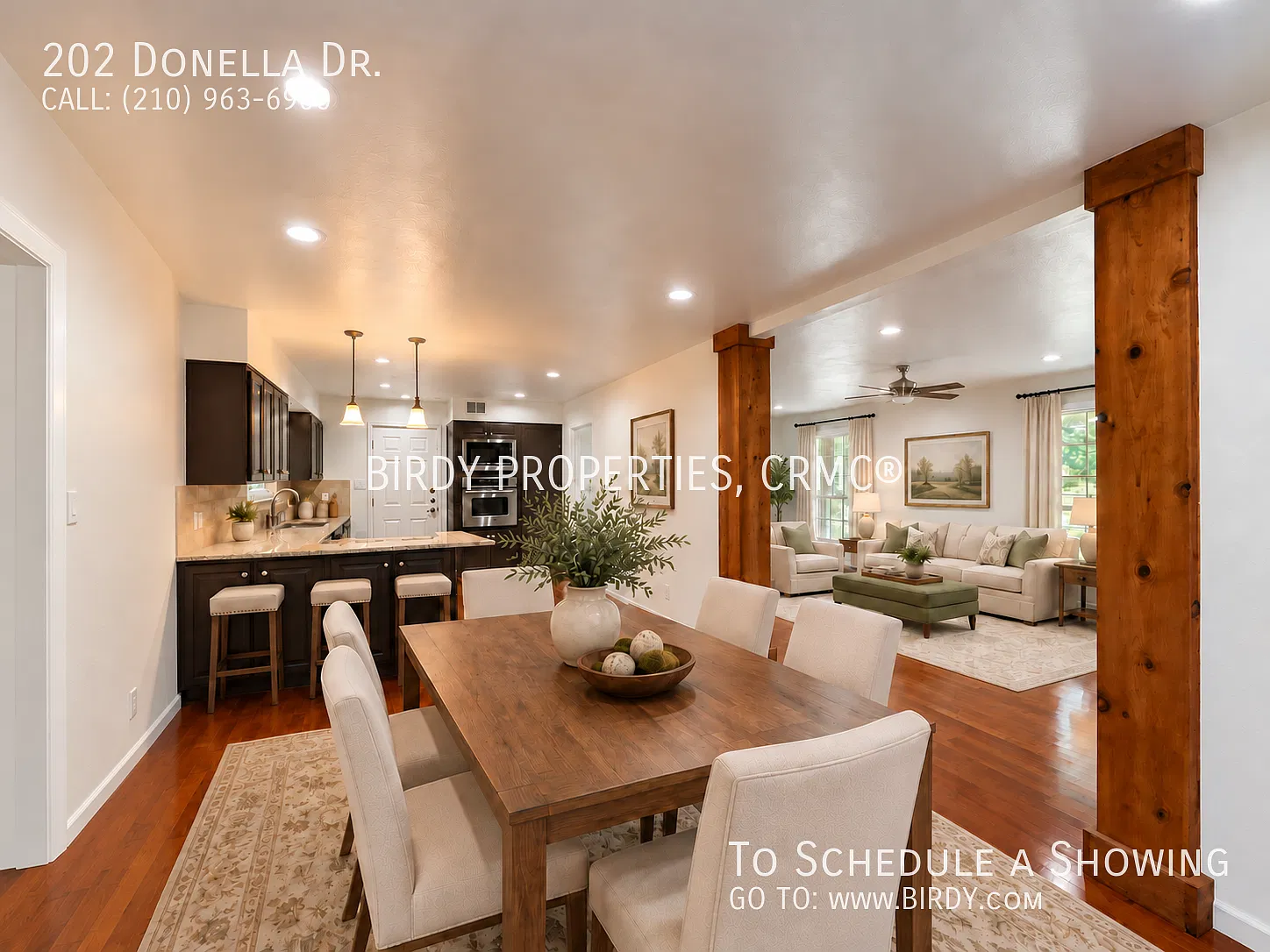 "Charming 3-Bed Oasis with Granite Touches & Cozy Fireplace in Hollywood Park!" — Photo 3