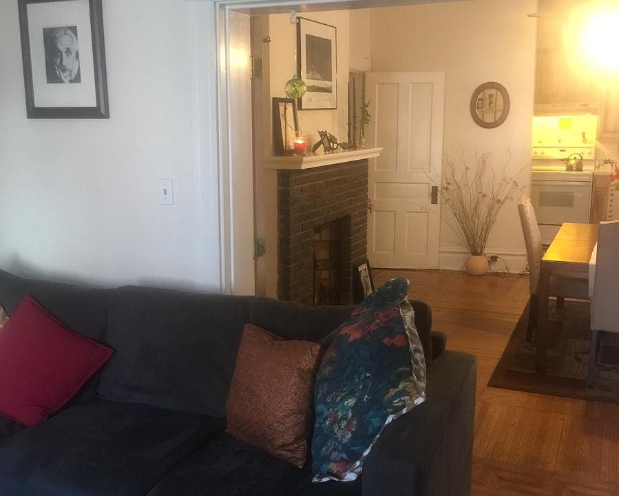 Family room looking into Fireplace