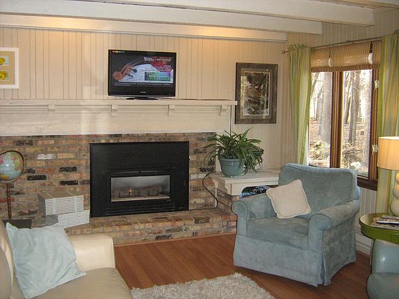 fireplace in main floor family room