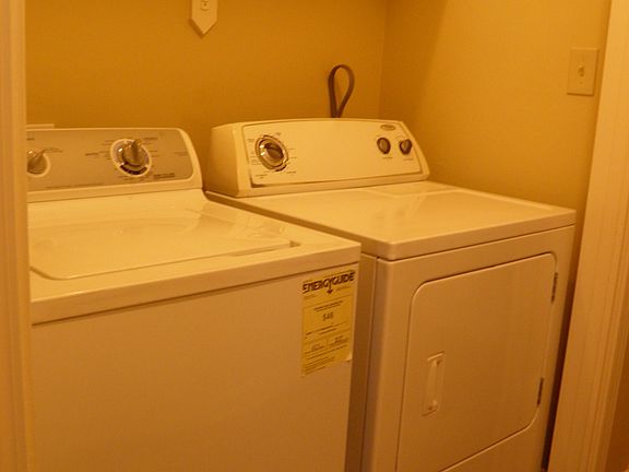 Washer and Dryer included with rent.