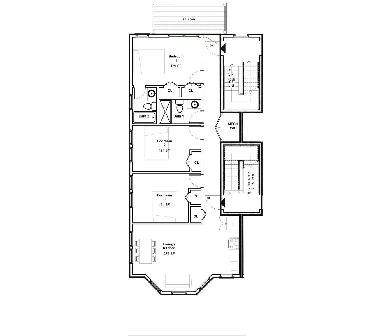 3 bed, 2.0 bath, 1133 sqft, $4,675 — Photo 2