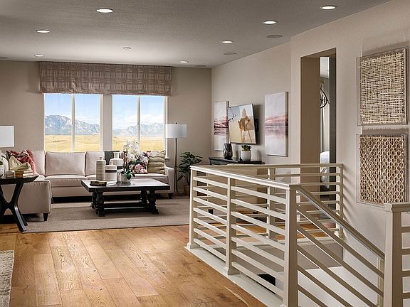 Example of Residence 4022 Open Great Room- Colors and finishes will vary on actual home.