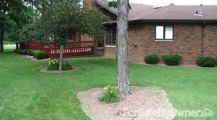 View of patio and back yard