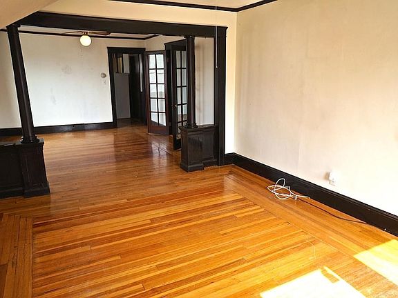 Open living room and dining room