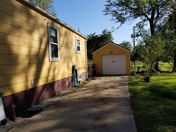 Side and garage view