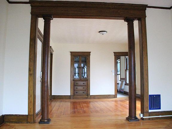 Beautiful woodwork & built in cabinet