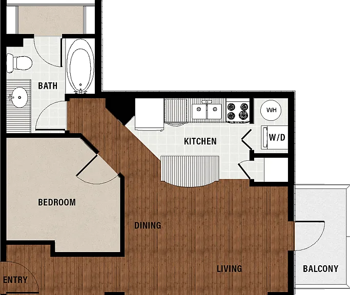 A1 floor plan Bayou on the Bend