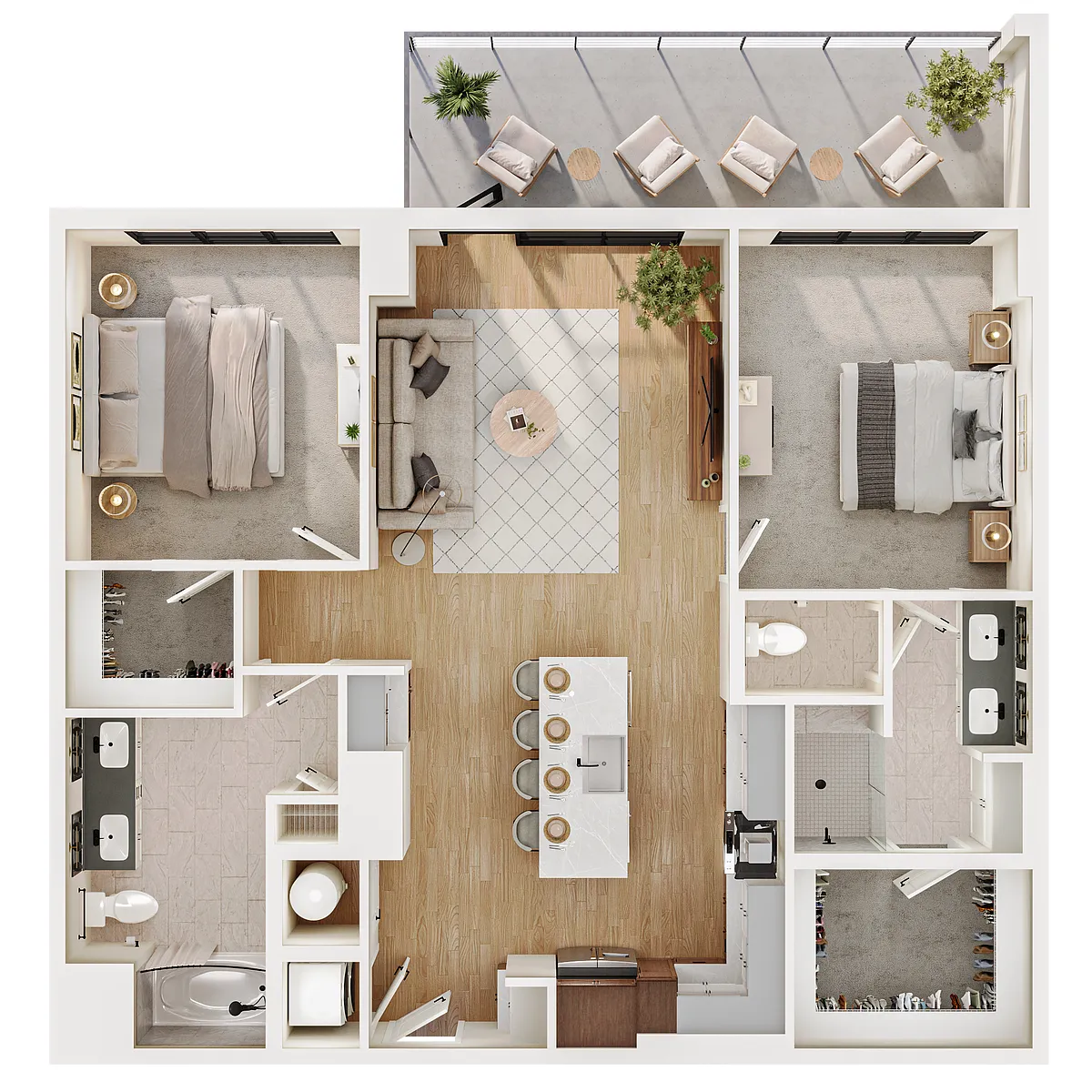 Floor plan B3