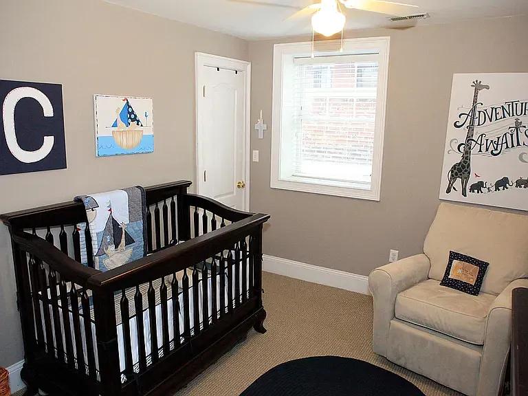 Garden level bedroom 2; can accommodate a f/q