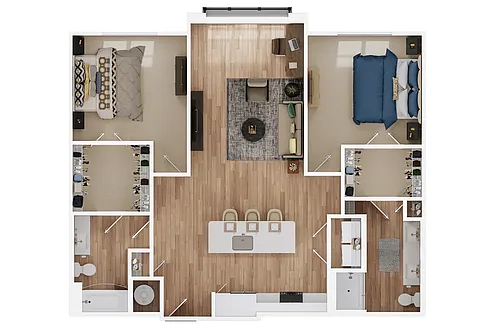 Floor plan 2C-D