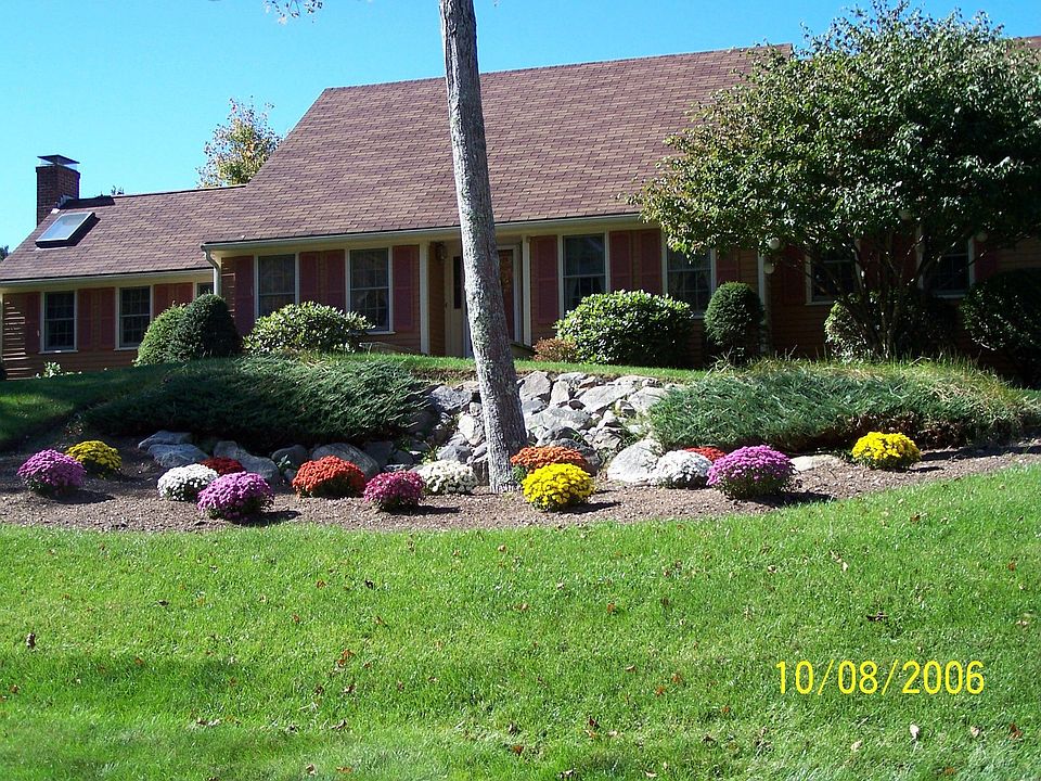 A front view in September