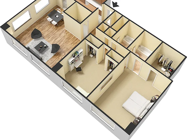 202 - 11 Series 1,308 sq ft - 2-2-02-3DF 202 - 11 Series 1,308 sq ft - 2-2-02-3DF