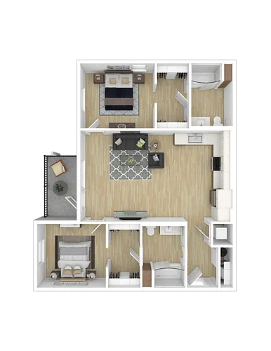 Floor plan 2X2 C