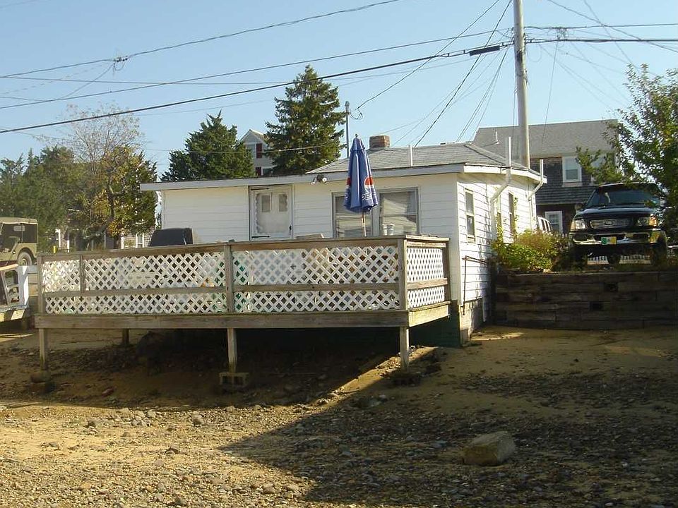Looking up from river