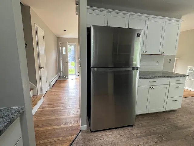Kitchen and front entry area
