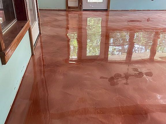 New sunroom floor