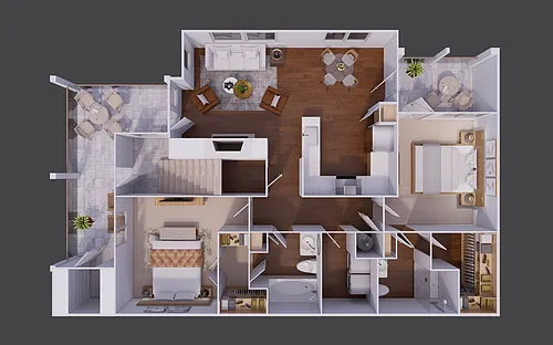 Floor plan Hallette