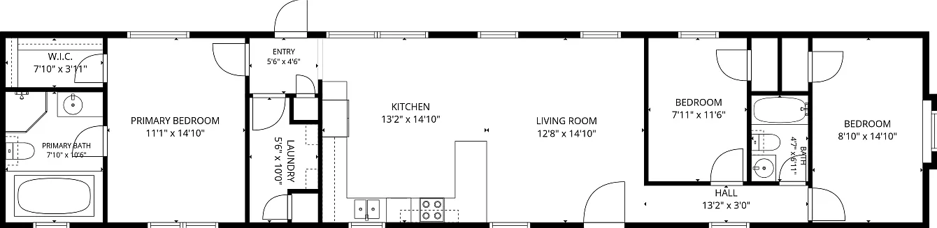 3 bed, 1280 sqft, $1,400 — Photo 2