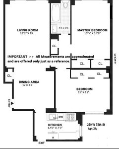 250 W 75th St APT 3A, New York, NY, 10023