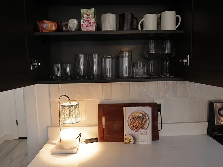 All dishes, silverware, and appliances included