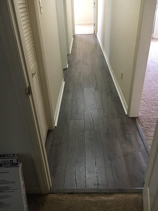 New hardwood floors in hallway