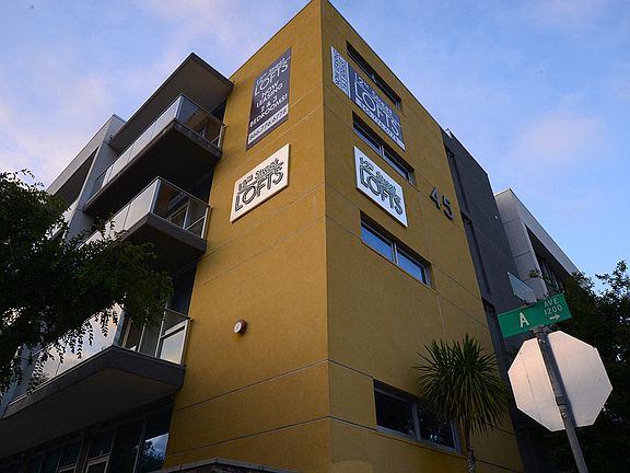 12th Street Lofts at the corner of A Avenue and 12 Street in National City, California.