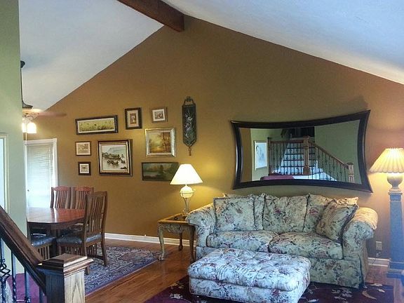 Living room and formal dining room
