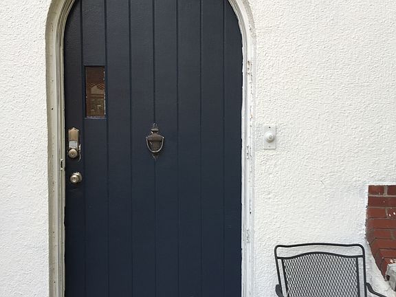 Unique arched front door