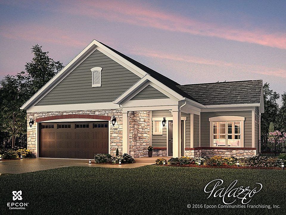 Exterior rendering of the Palazzo with the European Country architectural style.