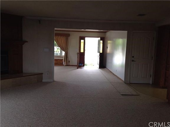 Looking towards front door from the family room.