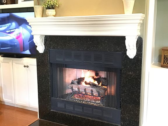Wood or gas-burning 