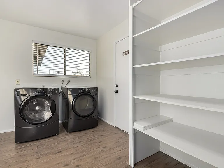 Laundry Room has ample storage