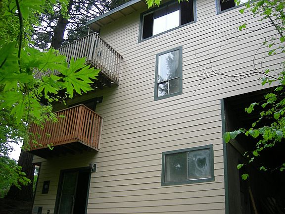 2 decks and sliding glass doors off back of home.