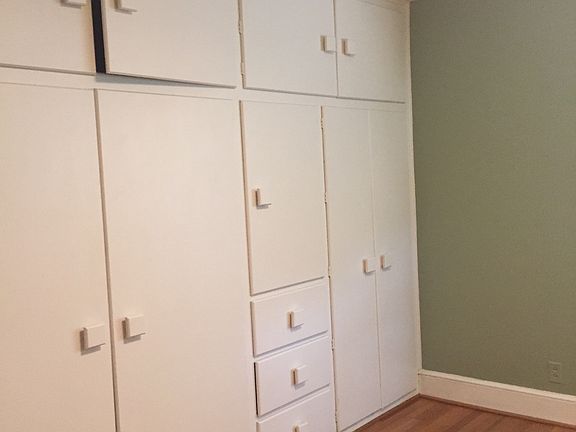 Built in closets, bedrooms 