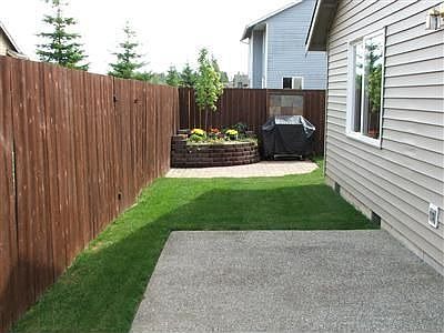 Landscaped Fenced Yard