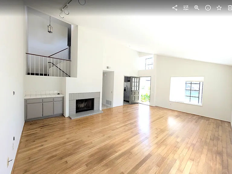 Entrance and main living room area.