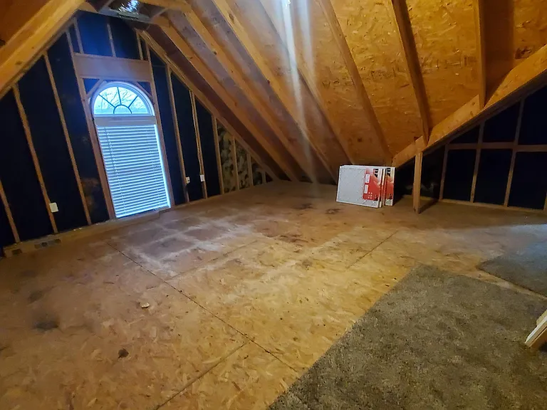Massive interior climate controlled attic storage.