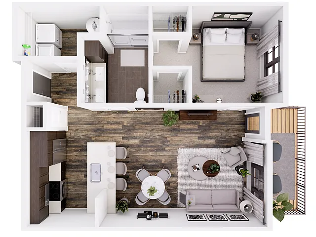 Floor plan Foundry-1B