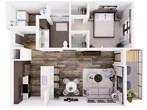 Floor plan Foundry-1B