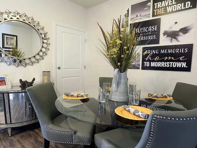 Separate dining area