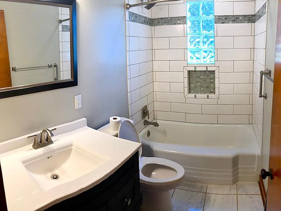 Completely redone bathroom on main floor of home
