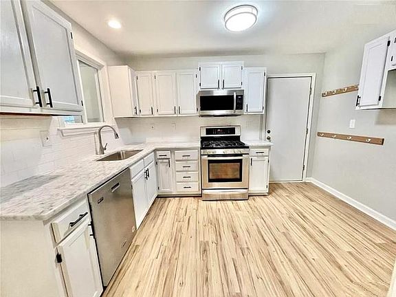kitchen and garage door entrance