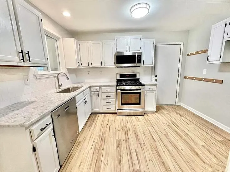 kitchen and garage door entrance