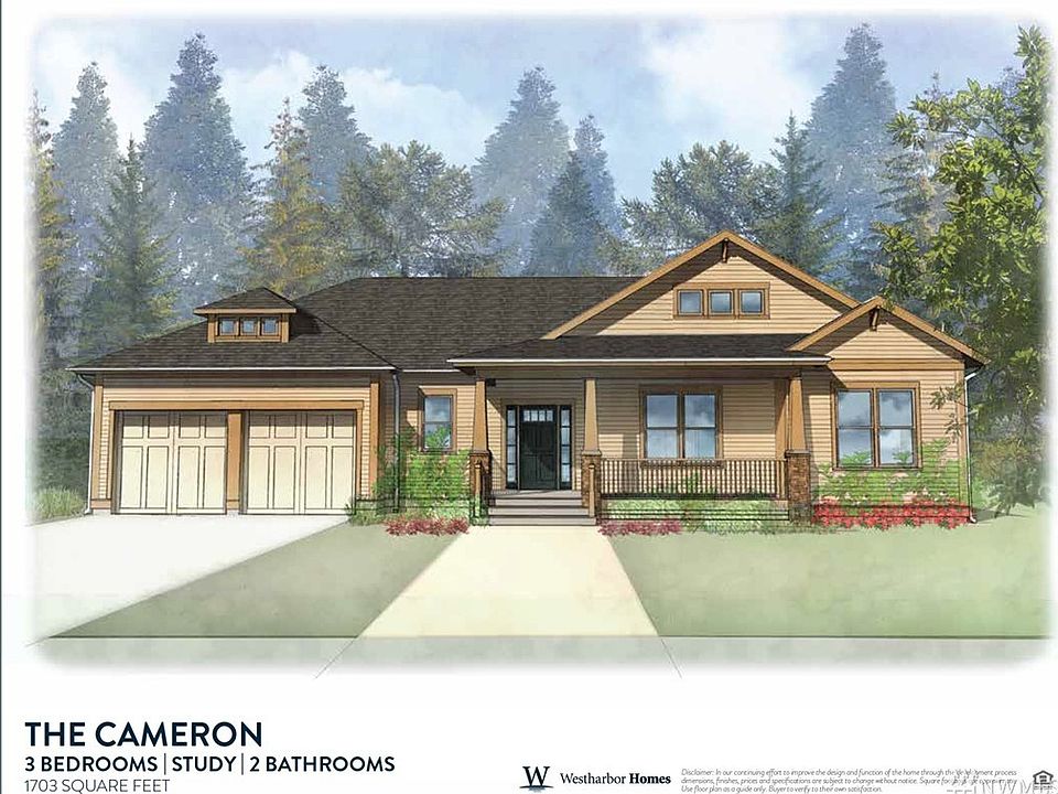 This is the Cameron we can build for you on Lot 6. It's a vacant lot now. You can also choose from other home plans on this lot. 