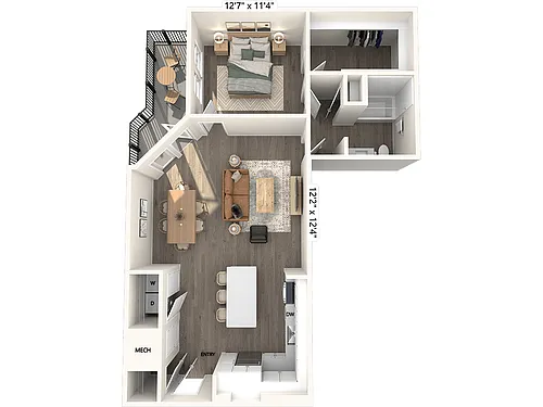 Floor plan A6-907sf-237