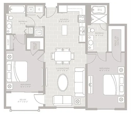 Floor plan Tide