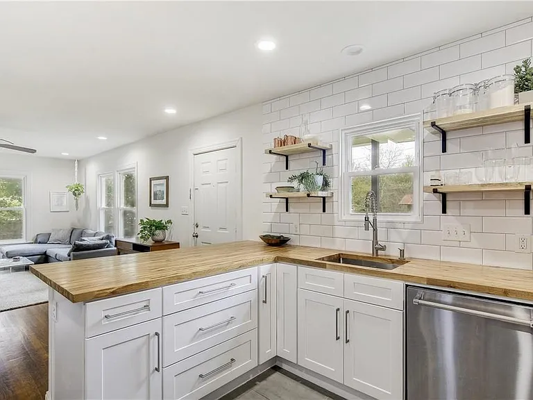 Open Concept Kitchen to Living Room